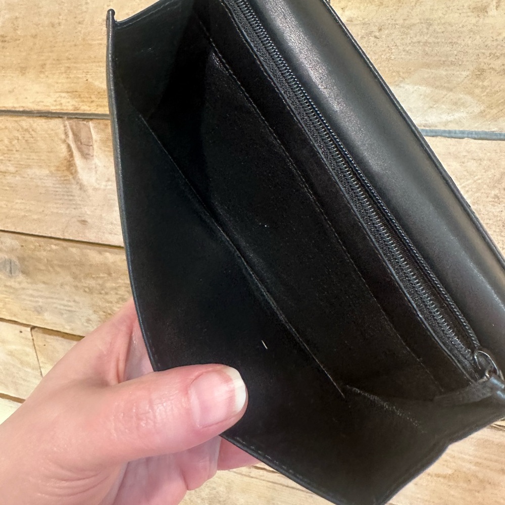 Vintage GUCCI Black Leather Wallet Clutch • Made in Italy - Picture 9 of 12